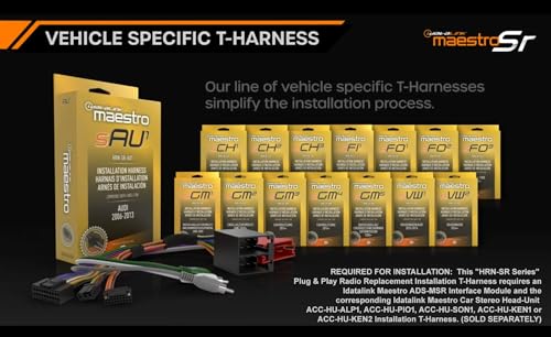 Idatalink Maestro HRN-SR-GM5 T-Harness for Select GM Vehicles 2007-2016, Replace The Factory Radio While retaining Steering Wheel Controls & use of Factory Amplifier (ADS-MSR Module Also Required) by Idatalink - Image 7