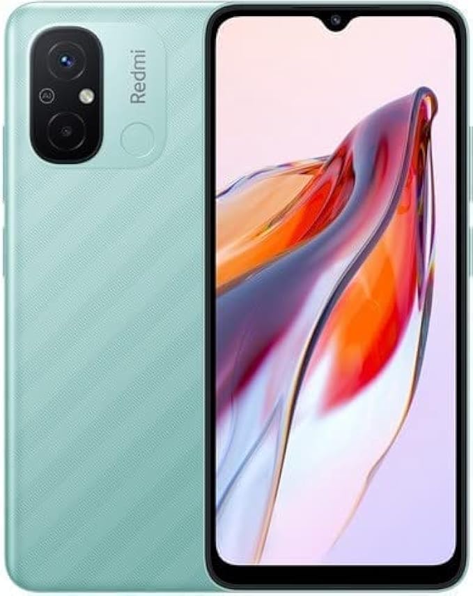 Xiaomi Redmi 12C 4G LTE (64GB + 3GB) Factory Unlocked GSM 6.71" 50MP Dual Camera (ONLY T-Mobile/Mint USA Market) + (w/Fast Car Charger Bundle) (Mint Green)