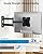 HUANUO Single TV Monitor Wall Mount Bracket for 17 to 34 Inch Screens, Holds up to 44 lbs, Full Motion Wall Mount Monitor with Articulating Arms, Swivel, Rotation, Tilt, Max VESA 200x200