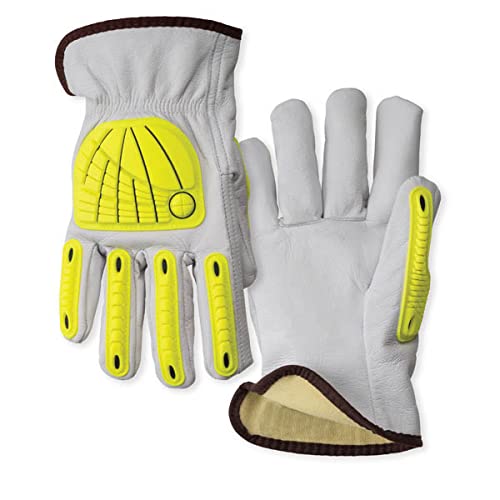 ANSI 3 M Leather Driver Impact Glove with Cut Liner