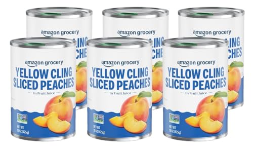 Amazon Grocery, Yellow Cling Sliced Peaches, 15 Oz (Previous...
