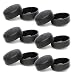 Bundle: 6 Pairs Deluxe Black TuffCaps Walker Glide Covers