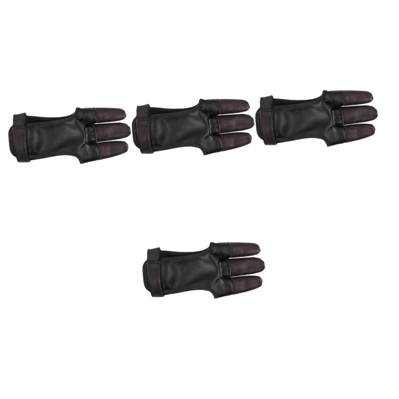 KESYOO 4pcs Finger Guard Protector for Drawing Support Hands Thumb Resistant Finger Brace Wrist Finger Tab Archery Anti-Slip Glove Fingertip Protection Shooting