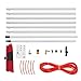 Water Fed Pole Kit 26 FT Solar Panel Cleaning Kit, Window Cleaning System, 65.6Ft Hose & 180° Rotating BrushHead, Washing Equipment Cleaner Tool for Outdoor Window