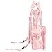 DALIX Small Clear Backpack Bag in Pink