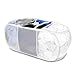 Smart Design Deluxe Mesh Pop Up 3 Compartment Laundry Sorter Hamper w/ Handles - VentilAir Fabric Collapsible Design - for Clothes & Laundry - Home Organization (Holds 6 Loads) (33 x 15 Inch) [White]