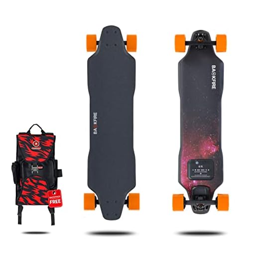 Backfire ERA II Electric Longboard Skateboard with Backpack,Top Speed of 26 Mph,12 to 15 Miles Range,Suitable for Adults & Teens - Nebula