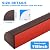 Flexible Quarter Round Molding, Peel and Stick Silicone Flexible Moulded Trim for Corner Ceilings, Floors, Bathrooms, Kitchens, Countertops (Deep Coffee Color, 1/2 x 1/2 x 118Inch)