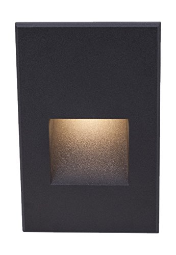 WAC Lighting WL-LED200-C-BK Contemporary Ledme Vertical Step & Wall Light, Black