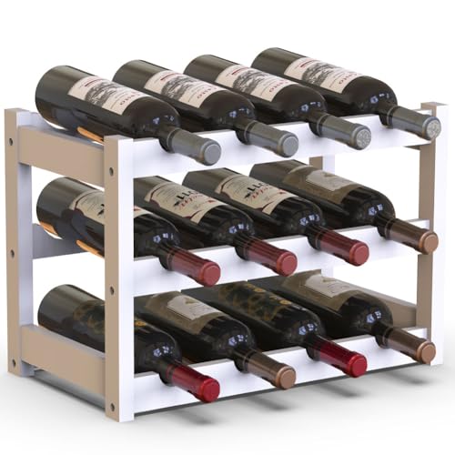 VinBee Portabottiglie In Metallo Autoportante, Design A Sedia, Antiscivolo, Salvaspazio, Per Bottiglia Di Vino, Arredamento Casa, Bar E Ristoranti