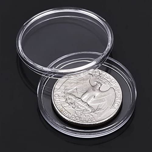 Estuche para cápsulas de monedas plástico 100 piezas 30mm miniatura 6