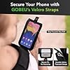 GOBEU Running Phone Holder Vest | Waterproof Phone Pouch | Adjustable Waistband | Water Bottle Holder | 2 Pockets for Running Accessories | Lightweight and Breathable Running Vest - Men & Women