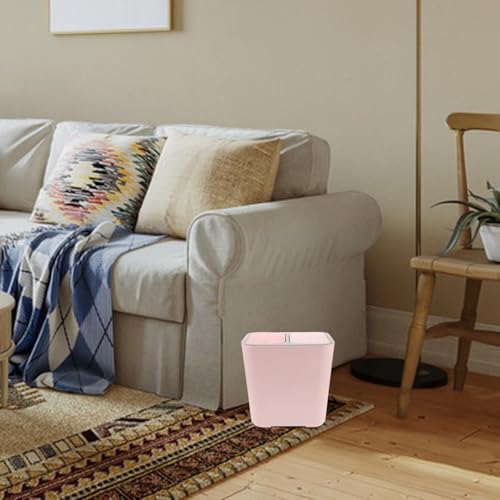 Caneca de basura rosa con doble compartimento y tapa miniatura 6