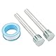 2-teilige Anodenstange, Robust, Zuverlässig, 1/2 Zoll NPT-Gewinde, Blaue Zinkkappe, Magnesium-Anodenstange für Wohnmobil-Warmwasserbereiter. Sorgen Sie mit Dieser Anode für