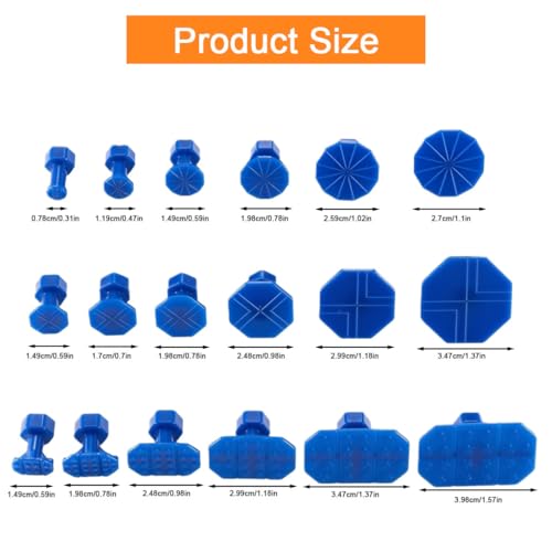 Image of STHIRA Car Dent Repair Tool Kit, Includes Manual Alloy Spring Loaded Dent Pulling Tool, Suction Cup Dent Puller, Hot Glue Gun, 18Pcs Dent Repair Pads, Scraping Tool