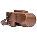 Produktbild MegaGear Nikon Coolpix P900, P900S Ever Ready Leder Kamera-Case mit Trageriemen und Batteriezugang Dunkelbraun MG979