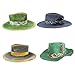 Ethnic Wool Wide Brim Hat with Distressed Look Fashion Forward and Versatile for Adults Personalized and Stylish Hat Green