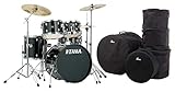 tamarinde rezept  Tama RM50YH6-BK Rhythm Mate Drumkit Black Set - 5-teiliges Drumset inkl. Hardware, Fußmaschine & Hocker - mit Meinl-Beckensatz - inkl. Gigbags - schwarz
