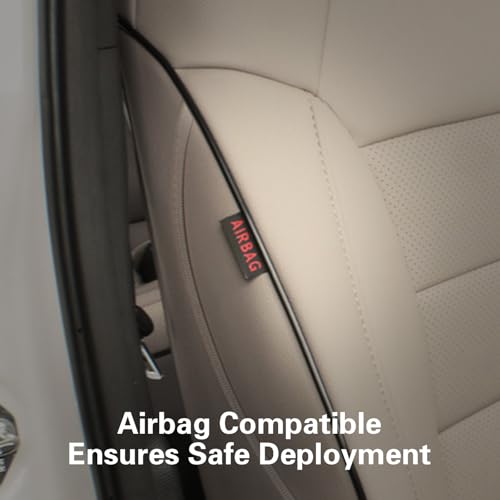 Image of EKR Rav4 Seat Covers Custom Fit for Toyota Rav4(Gasoline) 2019 2020 2021 2022 2023 2024 2025 LE /XLE /XLE Premium /Limited,Leather Car Seat Cover Full Set for SUV,Faux Leather(Beige)
