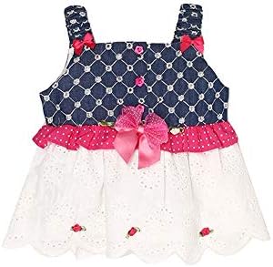 K.C.O 89 Baby Girls Casual Shift Dress(_9DV112Pink12_Pink_1-2 Years_)