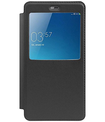 Helix Window LeatherFlip Cover for Redmi 5A Black