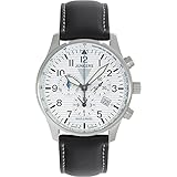 Junkers 66841 - Reloj de caballero, correa de piel color negro
