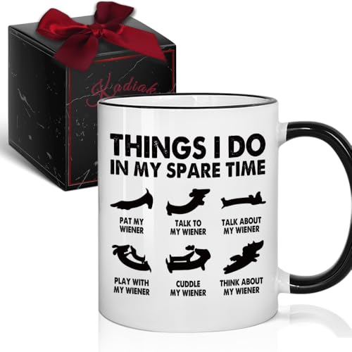 Taza Dachshund para amantes de perros 11oz miniatura 1