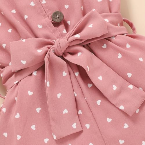 Image of Toddler Girl Clothes Baby Summer Cute Halter Romper 6 Months to 5 Years Old