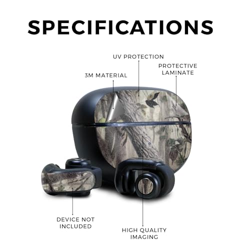 Image of Glossy Glitter Skin Compatible with Bose Ultra Open Earbuds - Tree Camo - Premium 3M Vinyl Protective Wrap Decal Cover - Easy to Apply | Crafted in The USA by MightySkins
