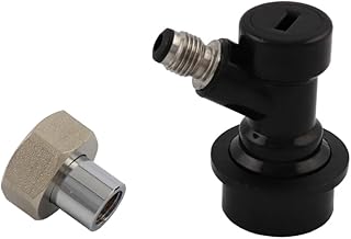 BOMEGA G 5/8" Thread Quick Disconnect Adapter Convert Kit with Ball Lock Liquid Connectors for Beer Faucet Shank Corny Keg Home Brewing,Bearings and Fit Very Tightly, Effectively Preventing Leaks.