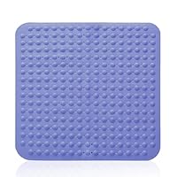 Tappetino Doccia Antiscivolo 48x48 Cm - Con Ventose, Massaggiante, Blu - Foto 4