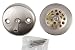 Bathtub Tub Replacement Drain Trim kit - Satin Nickel Finish, Trip Lever Type, by Plumb USA