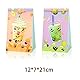 12-Pack Boba Tee Party Taschen 12-Pcs Boba Tee Aufkleber Bubble Tee Geburtstag Party Zubehör Boba Tee Treat Bag Geschenktaschen Süßigkeiten Taschen für Boba Tee Party Dekorationen