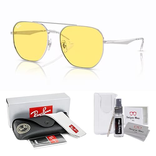 Ray-Ban RB3724D Asian Fit Hexagonal Sunglasses for Men for Women +BUNDLE with ACCESSORY EYEWEAR KIT2