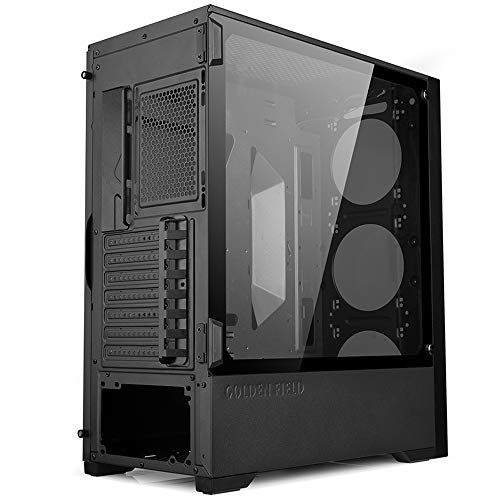 GOLDEN FIELD Z21 PC Case Gaming Computer Case EATX/ATX/MATX/ITX Mid Tower Case Tempered Glass Openable Side Panel