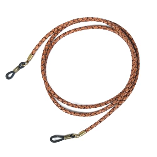 Image of GENIQUE Genuine Leather Glasses Strap, Eyeglass Chain,Eye Glasses holders around Neck, Sunglass Strap for Men