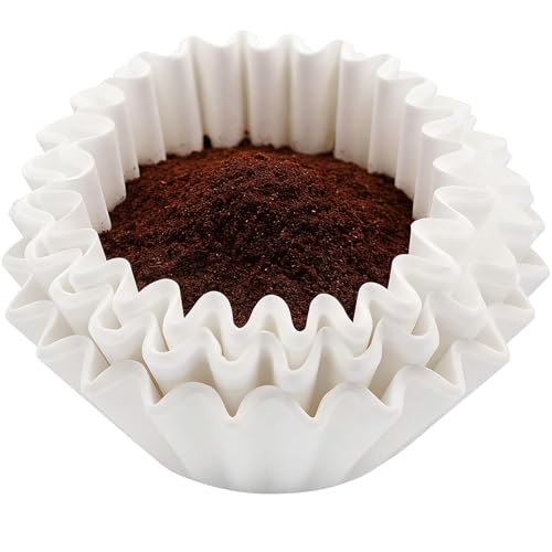White Coffee Filter Papers 8-12 Cup, 150 PCS Basket Coffee Filters for 8-12 Cup Coffee Makers, Perfect for Home & Office Use