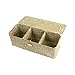 HEZB 3 Siatki Rattan Storage Box Ekologiczne Kosz ze słomy z pokrywką Organizacja Desktop Storage Box Organizer HEZB (Color : White)