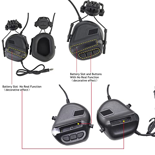 JFFCESTORE Tactical Headset No Noise Reduction for Z.Tactical Series PTT (Black) - Thumbnail 2