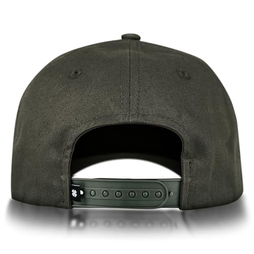 Image of Lucky Brand Snapback Hat | Adjustable | Baseball Cap | Retro | American Heritage | 5 Panel Design | Cotton Canvas
