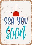 Photo Gallery cartelli metallici sea you soon - vintage rusty look vintage targhe Photo Gallery cartelli metallici sea you soon - vintage rusty look vintage targhe