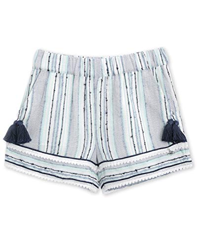 Image of The Orignal Cherry Crumble California Girls Cherry Crumble Kids Girls Knee Length Regular Fit Striped Chino Shorts (Ctwsg 6 Multicolor 11-12 Years)