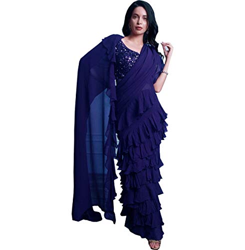AMIT FASHIONS Heavy Georgette Febric Indian Saree's for Women's