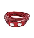 slake armband swarovski weiss Armbänder SWAROVSKI Slake Armband, Burgunderrot, 5089698