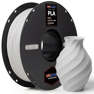INKCLOUD マット PLA フィラメント 1.75mm マットPLA オフホワイト（灰色がかった白） つや消し 寸法精度±0.02mm 3D プリンター フィラメント 真空パック FDM 3Dプリンター用 1kg