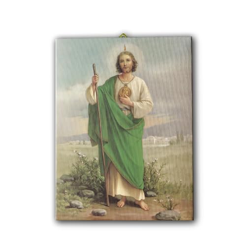 San Giuda Toile picturale 30x40 cm pour un coin de prière serein