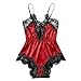 Produktbild Damen Bekleidung Satin Spitze BH Sexy Unterwäsche Siamesischer Schlafanzug Strumpfhosen Babydoll