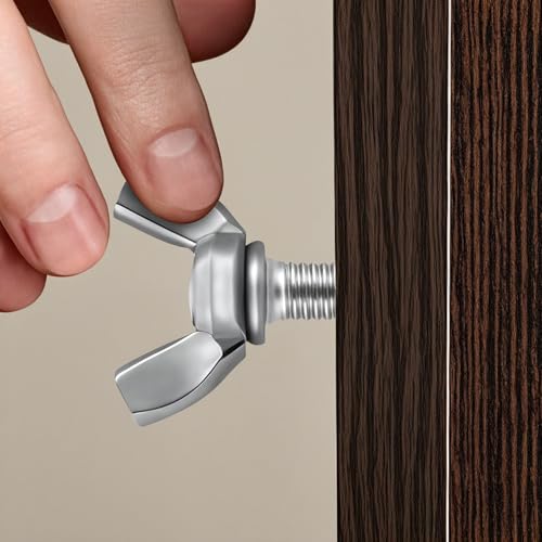 72 Stück Flügelschrauben M5 M6 Flügelschraube Kohlenstoffstahl 6 Größen Schmetterlingsschrauben Metrische Flügelmuttern für Displays Haushaltsgeräte Kommunikation Maschinenbefestigung