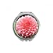 Peach blossom Beautiful Flowers Hand Compact Mirror Round Portable Pocket Glass