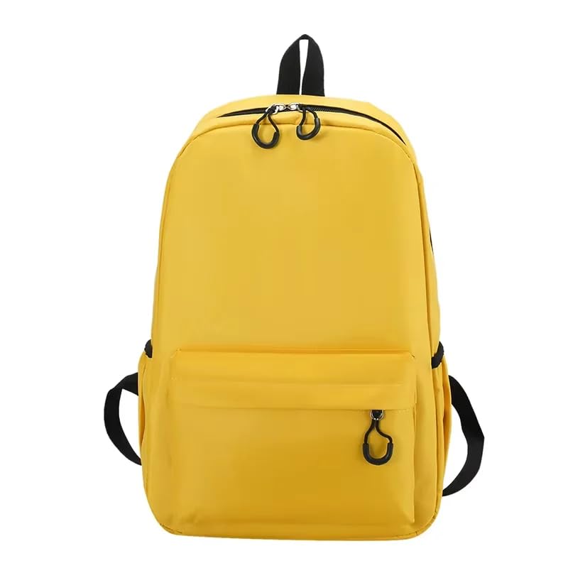 Mochila Escolar Lisa LukeSports Unissex Resistente Reforçada – 44cm – Impermeável e Confortável (Amarelo)